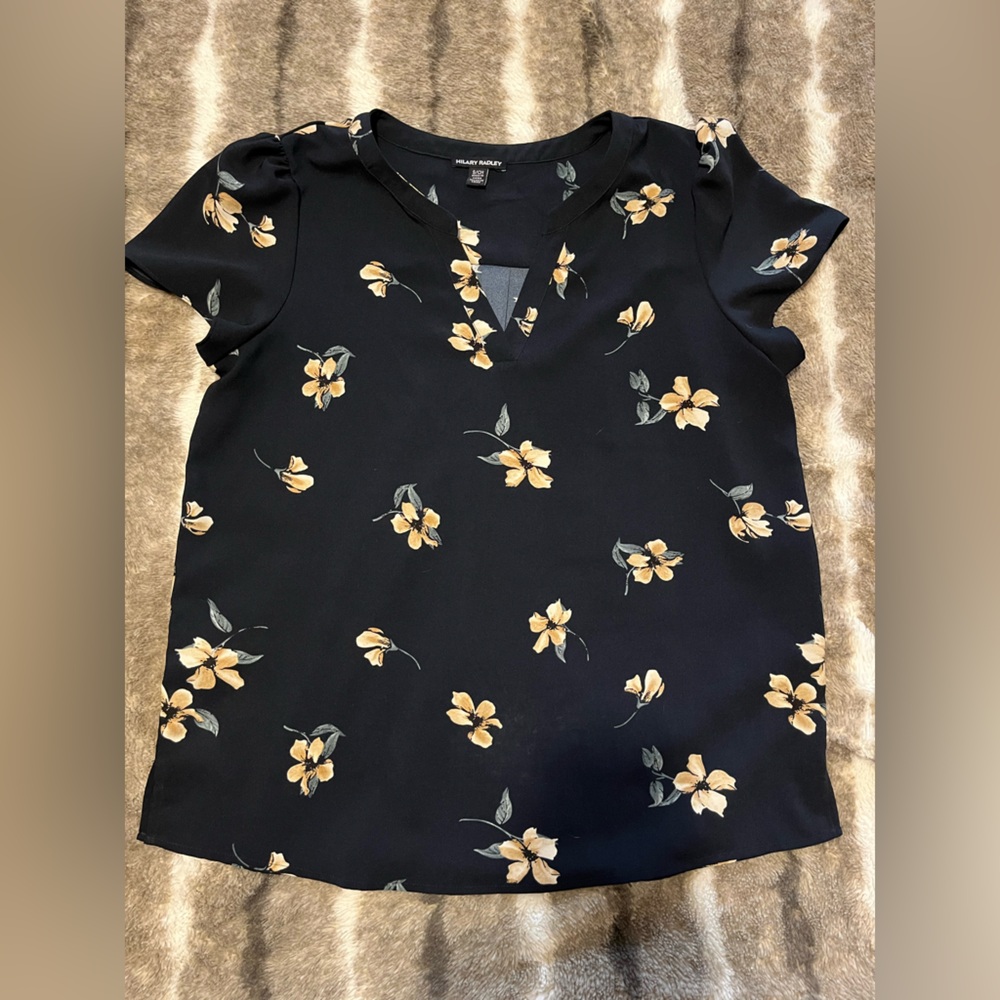 Hilary Radley Floral Blouse